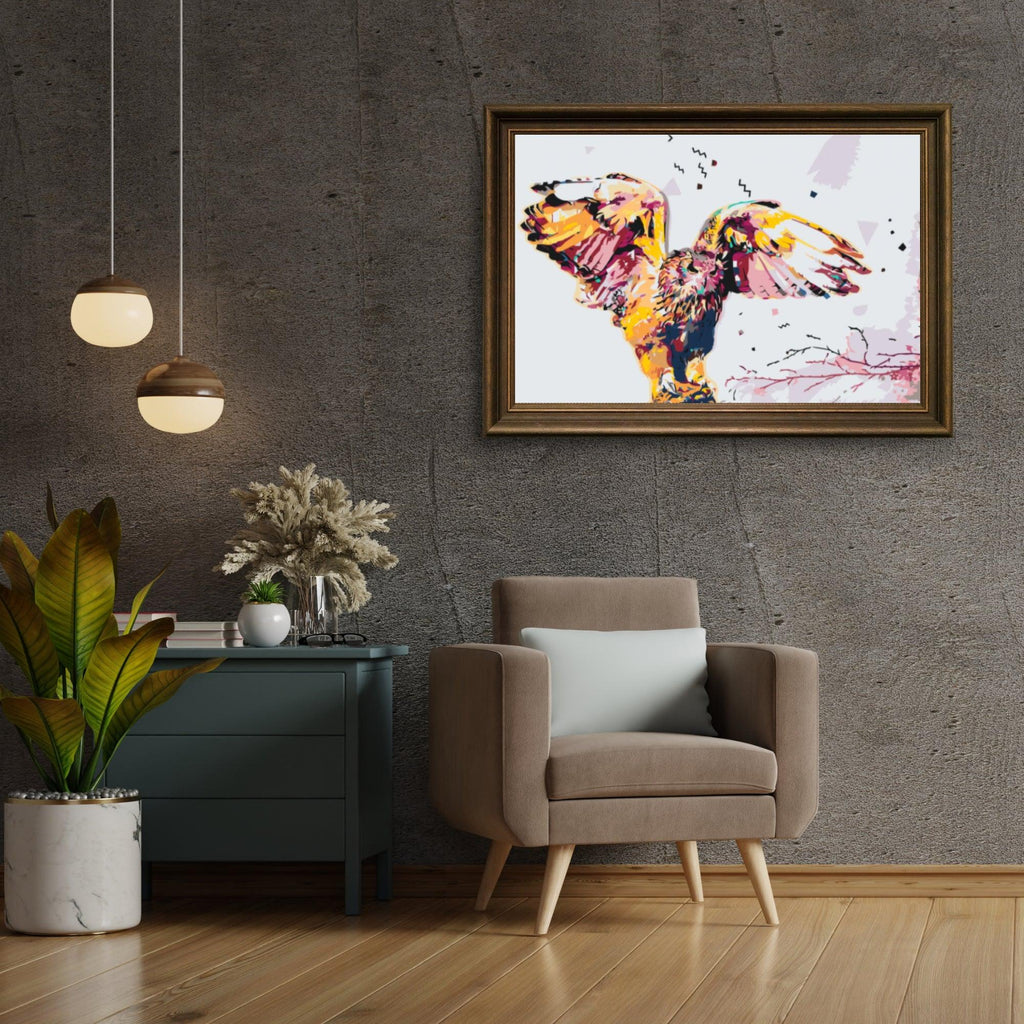 Diamond Painting - Gouden Sneeuwuil - SEOS®
