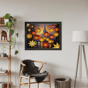 Diamond Painting - Gouden gloed lantaarns
