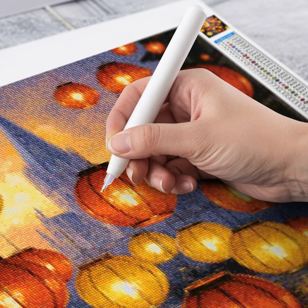 Diamond Painting - Gouden gloed lantaarns