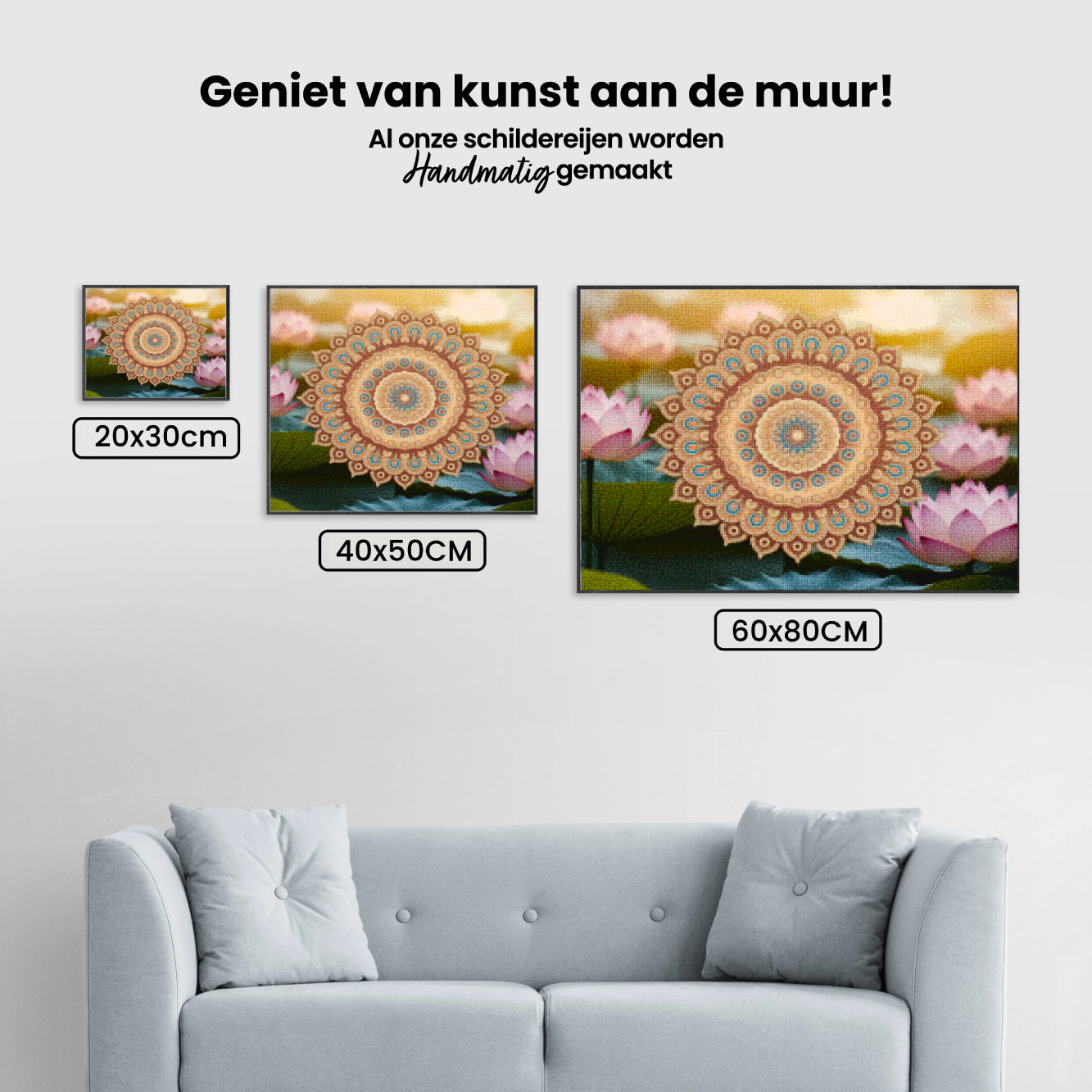 Diamond Painting - Gouden mandala met ingewikkelde details