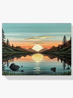 Diamond Painting - Gouden reflectie