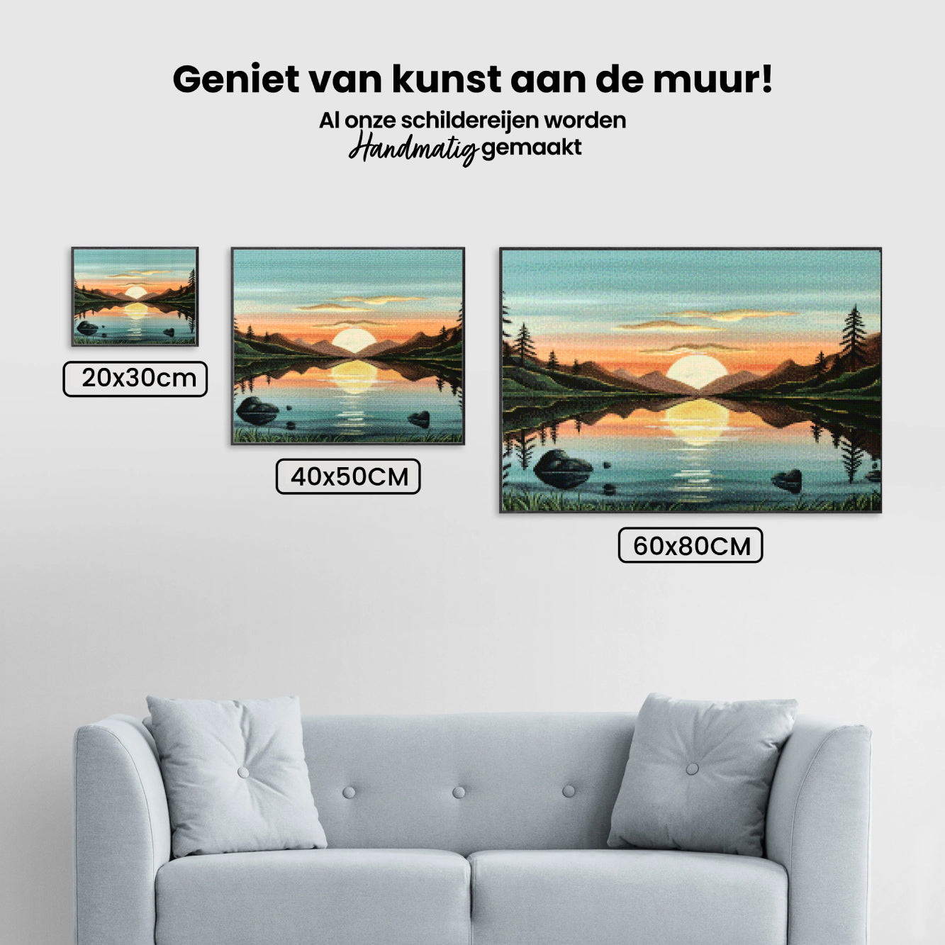 Diamond Painting - Gouden reflectie
