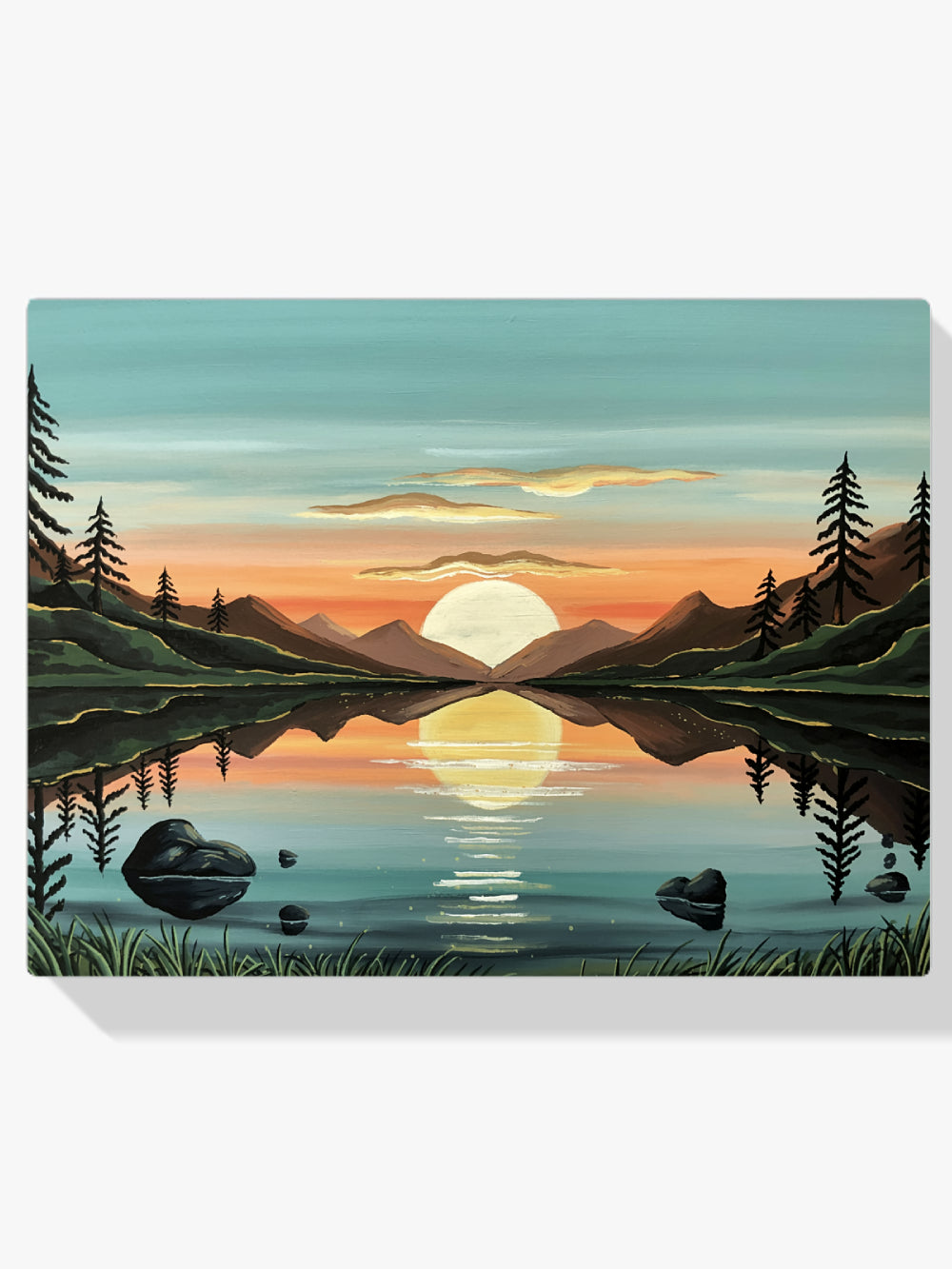 Diamond Painting - Gouden reflectie