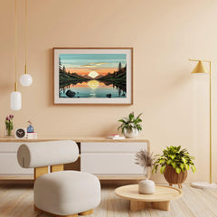 Diamond Painting - Gouden reflectie