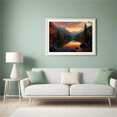 Diamond Painting -  Gouden zonsondergangmeer