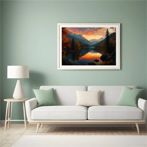 Diamond Painting -  Gouden zonsondergangmeer