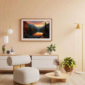 Diamond Painting -  Gouden zonsondergangmeer