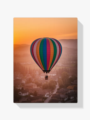 Diamond Painting - Grillige heteluchtballonnen boven een dorp