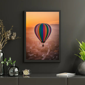 Diamond Painting - Grillige heteluchtballonnen boven een dorp