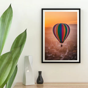 Diamond Painting - Grillige heteluchtballonnen boven een dorp