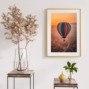 Diamond Painting - Grillige heteluchtballonnen boven een dorp