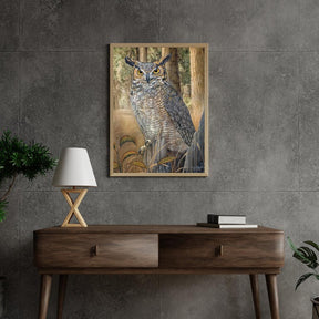 Diamond Painting - Grote Gehoornde Uil
