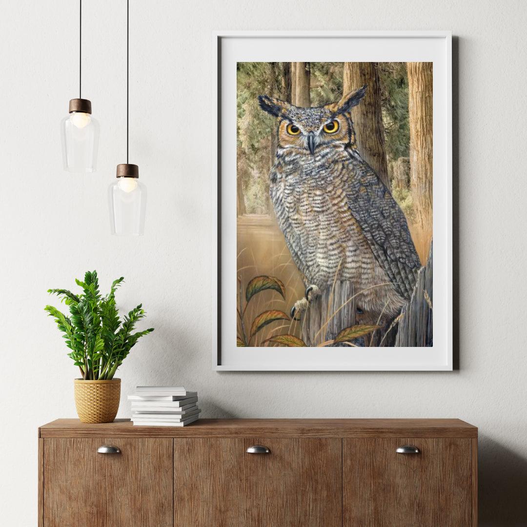 Diamond Painting - Grote Gehoornde Uil