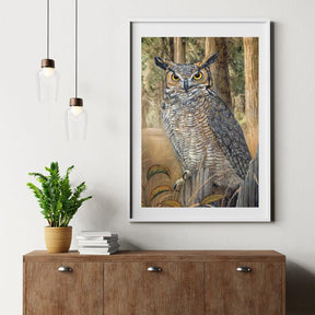 Diamond Painting - Grote Gehoornde Uil