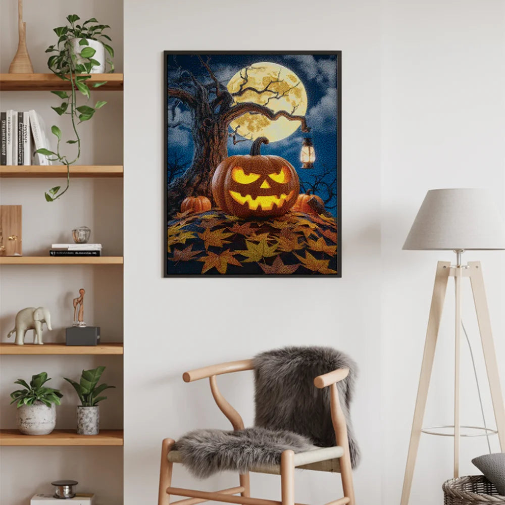 Diamond Painting - Halloween-pompoen