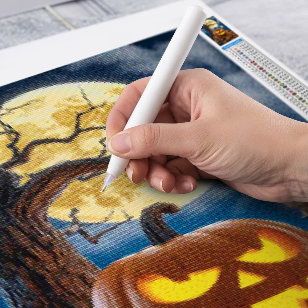 Diamond Painting - Halloween-pompoen
