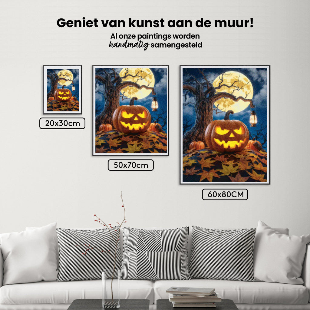 Diamond Painting - Halloween-pompoen