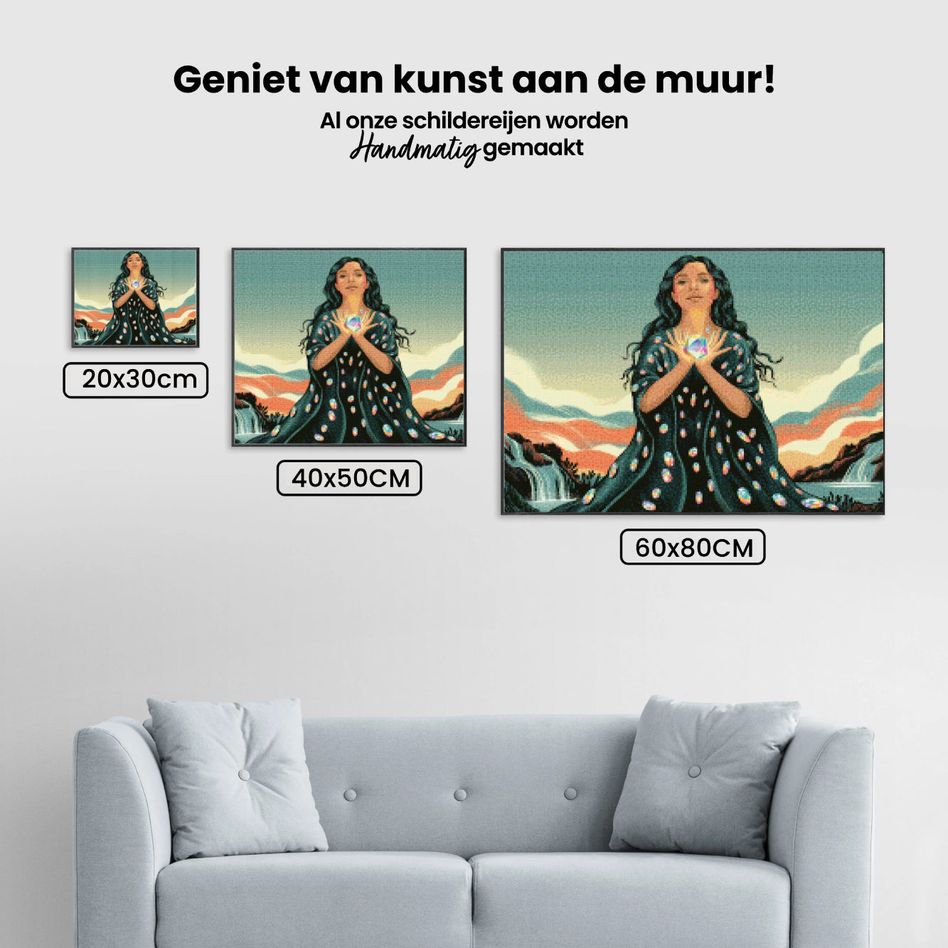 Diamond Painting - Hart in haar handen