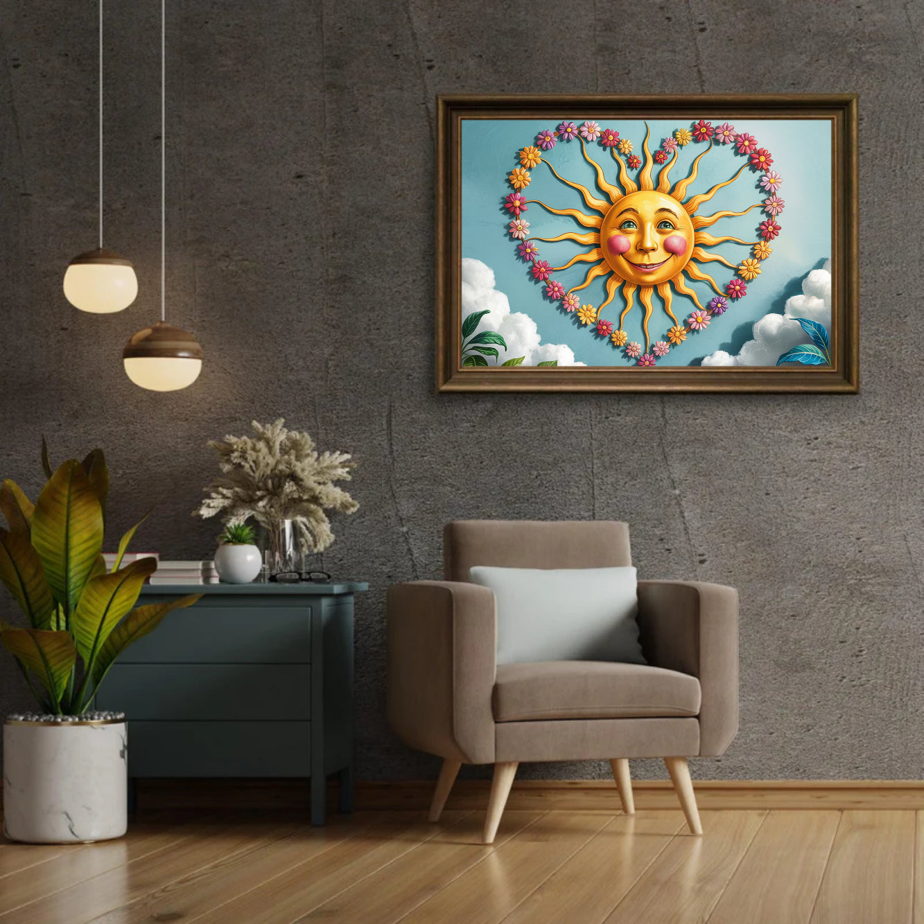 Diamond Painting - Hart van zonneschijn