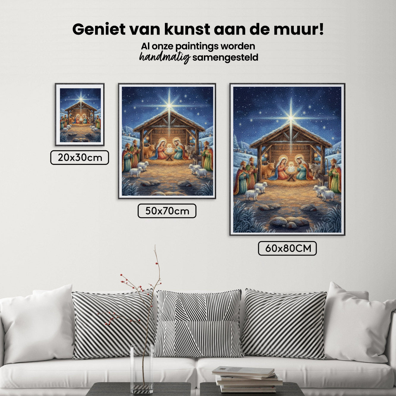 Diamond Painting - Heilige Nacht Kerststal