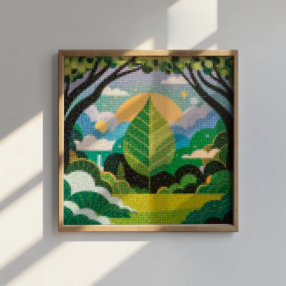 Mini Diamond Painting - Hemelblad
