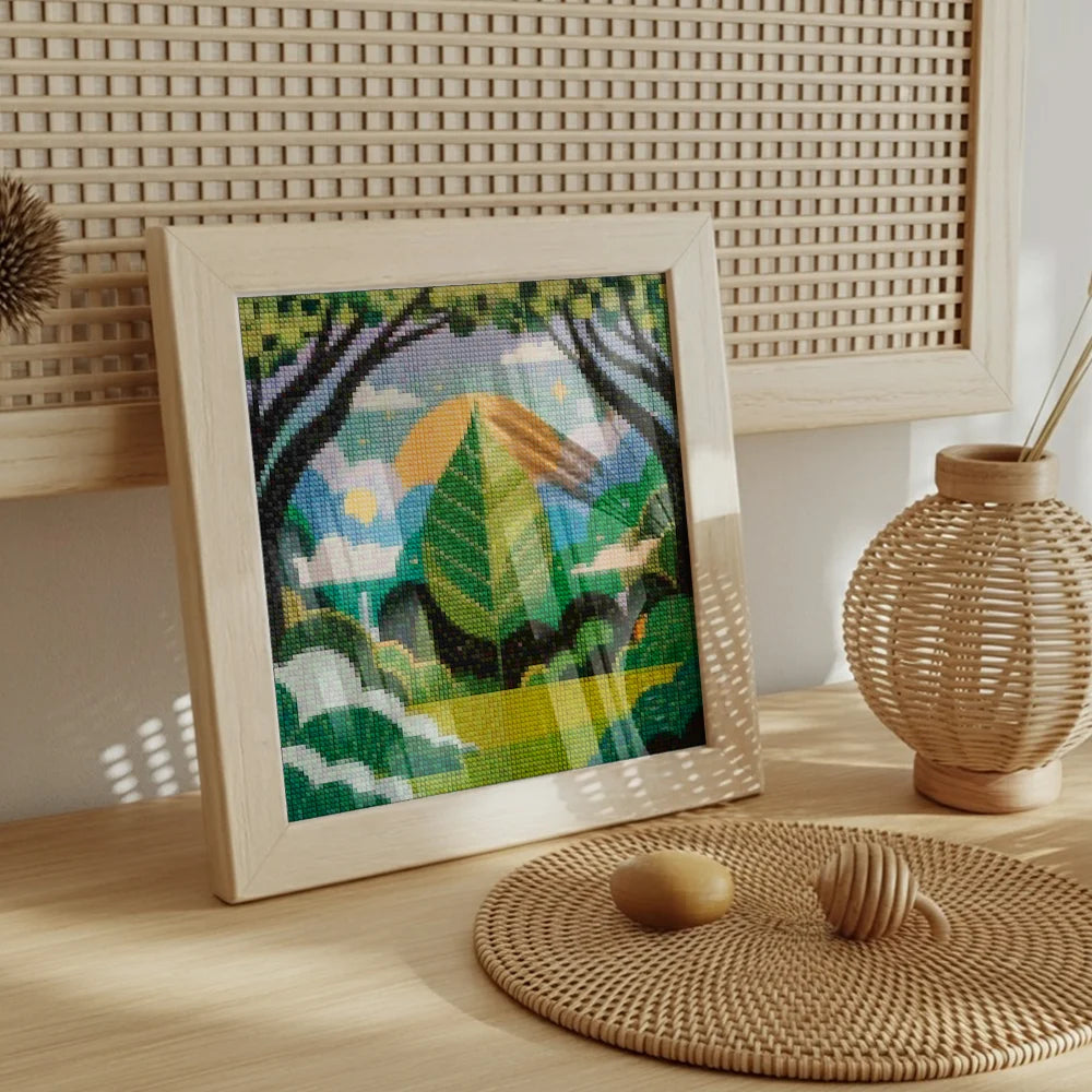 Mini Diamond Painting - Hemelblad
