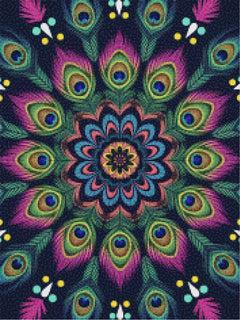 Diamond Painting - Hemelse Pauw Mandala
