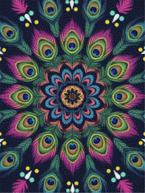 Diamond Painting - Hemelse Pauw Mandala