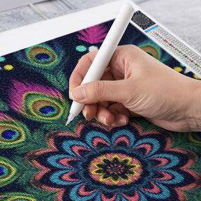 Diamond Painting - Hemelse Pauw Mandala