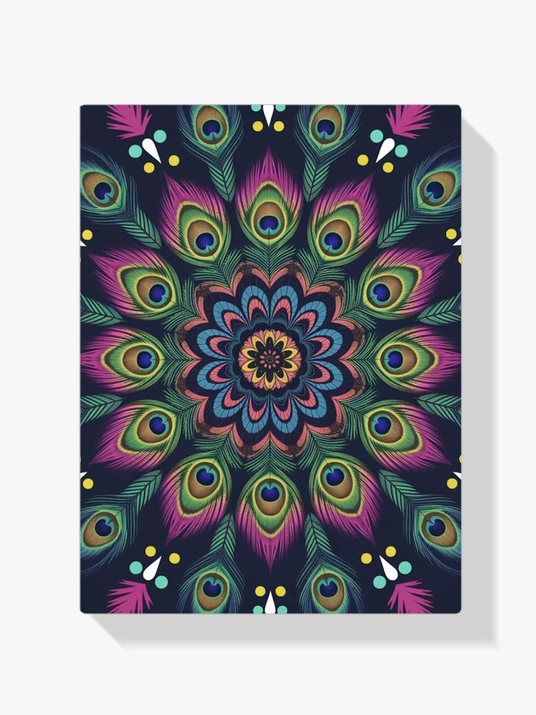 Diamond Painting Hemelse Pauw Mandala – volledig mandala-ontwerp