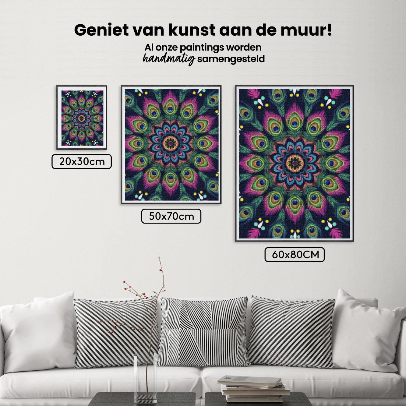 Diamond Painting - Hemelse Pauw Mandala