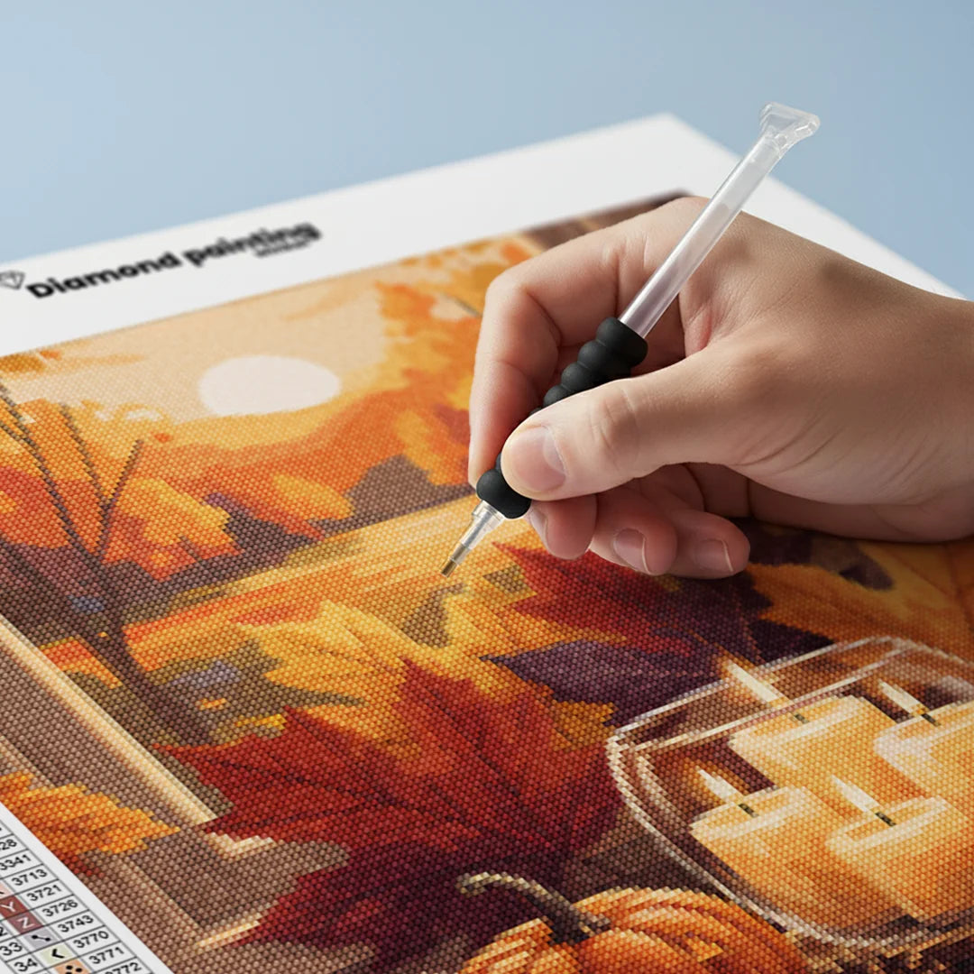Diamond Painting - Herfstbladeren & Kaarsen