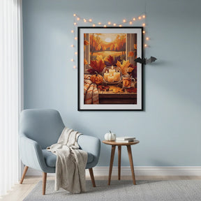 Diamond Painting - Herfstbladeren & Kaarsen