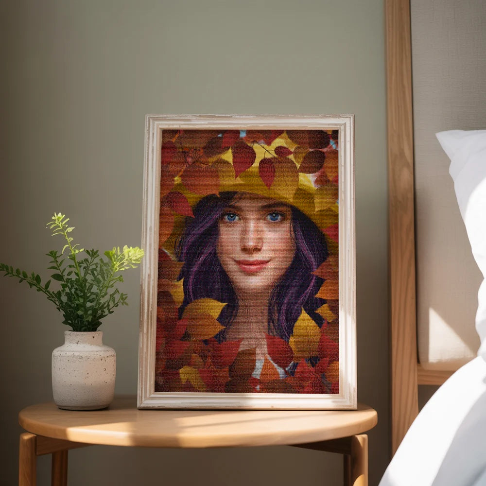 Diamond Painting - Herfstelegantie - Bloemenvrouwen