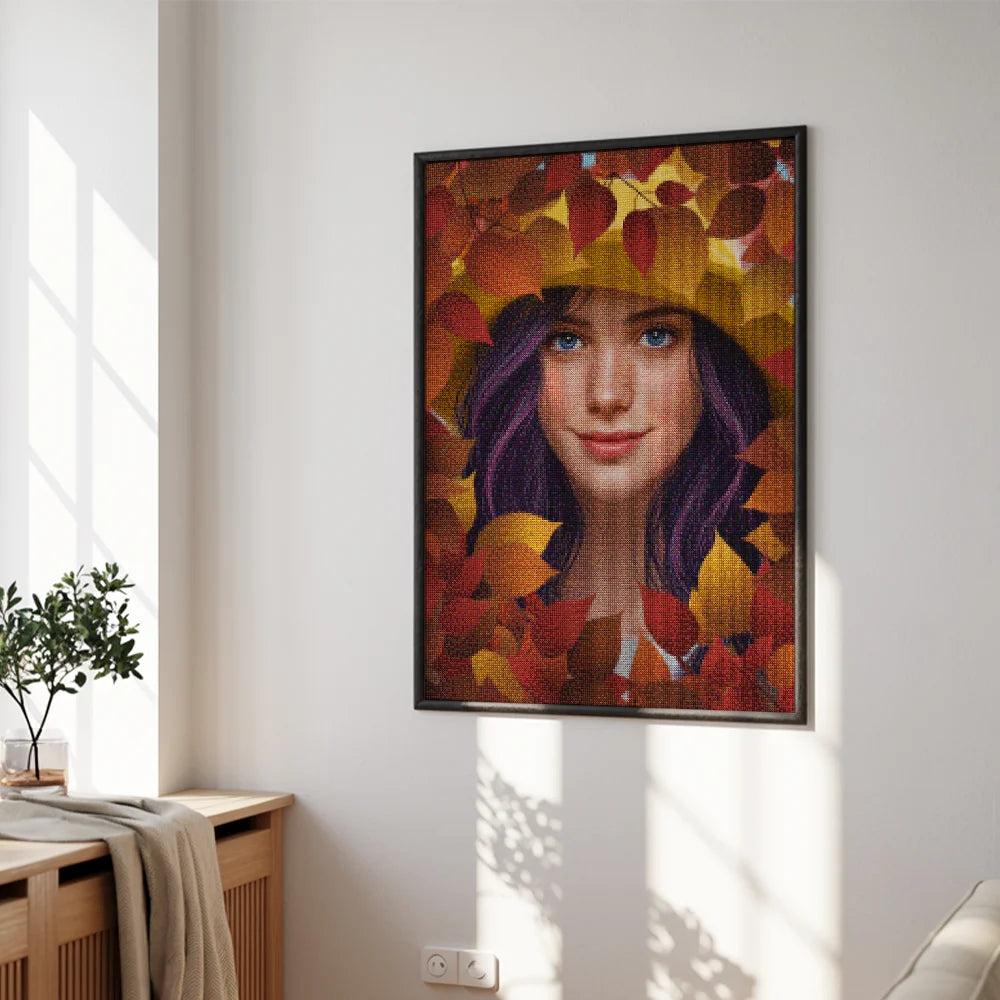 Diamond Painting - Herfstelegantie - Bloemenvrouwen
