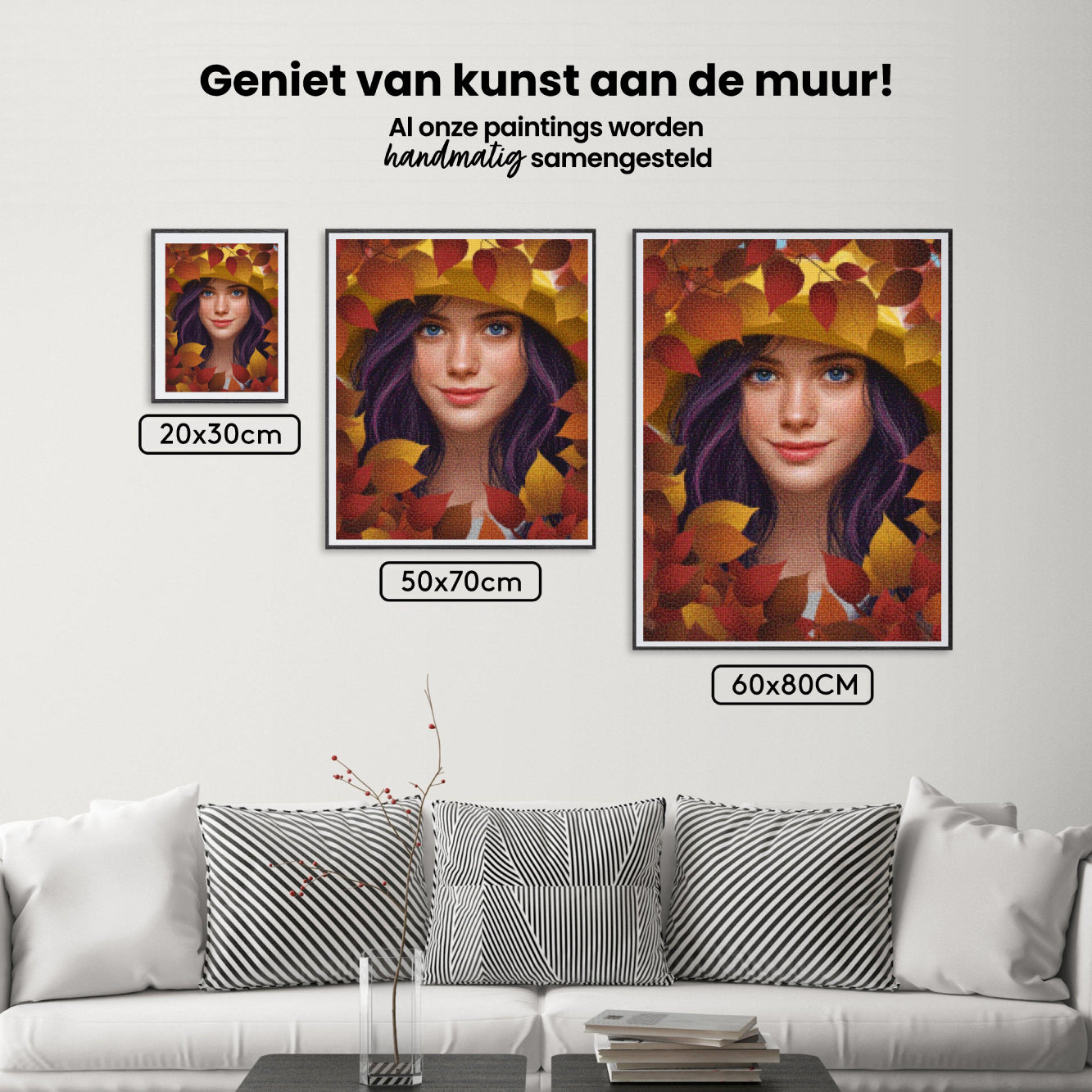 Diamond Painting - Herfstelegantie - Bloemenvrouwen