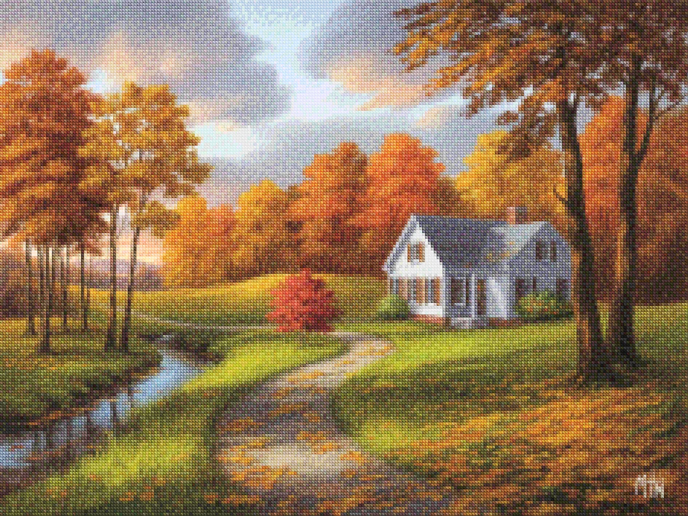 Diamond Painting - Herfstretraite