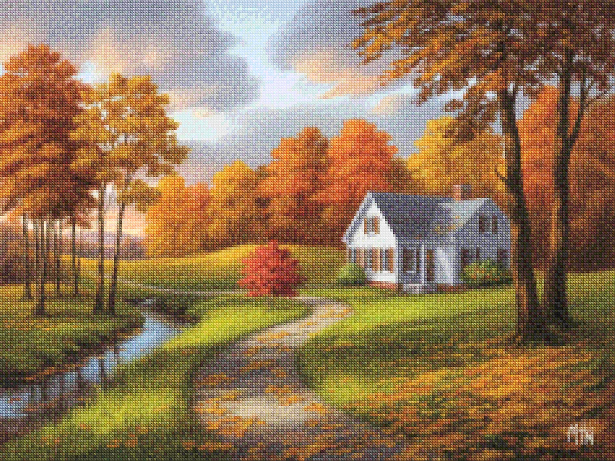 Diamond Painting - Herfstretraite