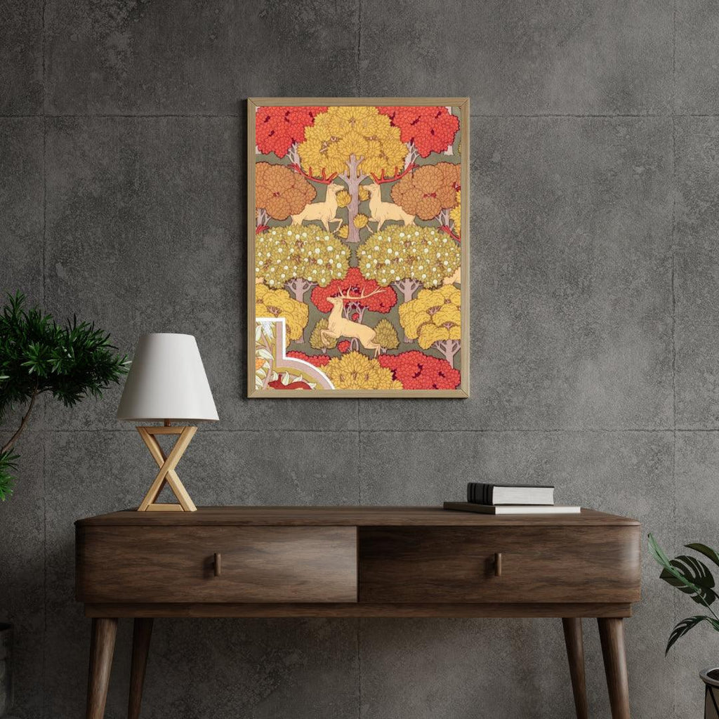 Diamond Painting - Herten in het bos canvas schilderij