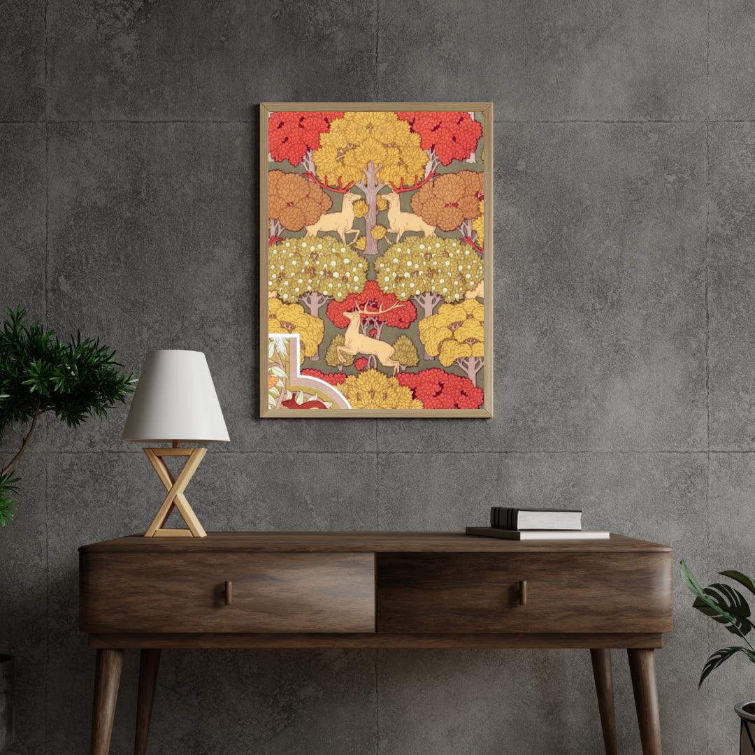 Diamond Painting - Herten in het bos canvas schilderij