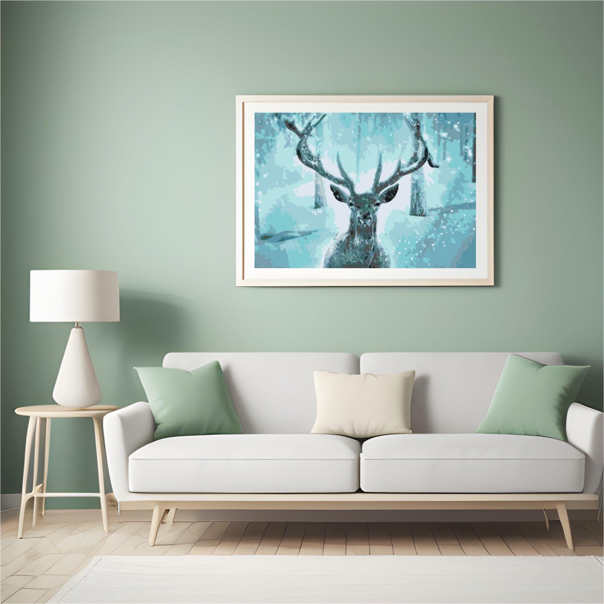 Diamond Painting - Het besneeuwde rendier - SEOS®