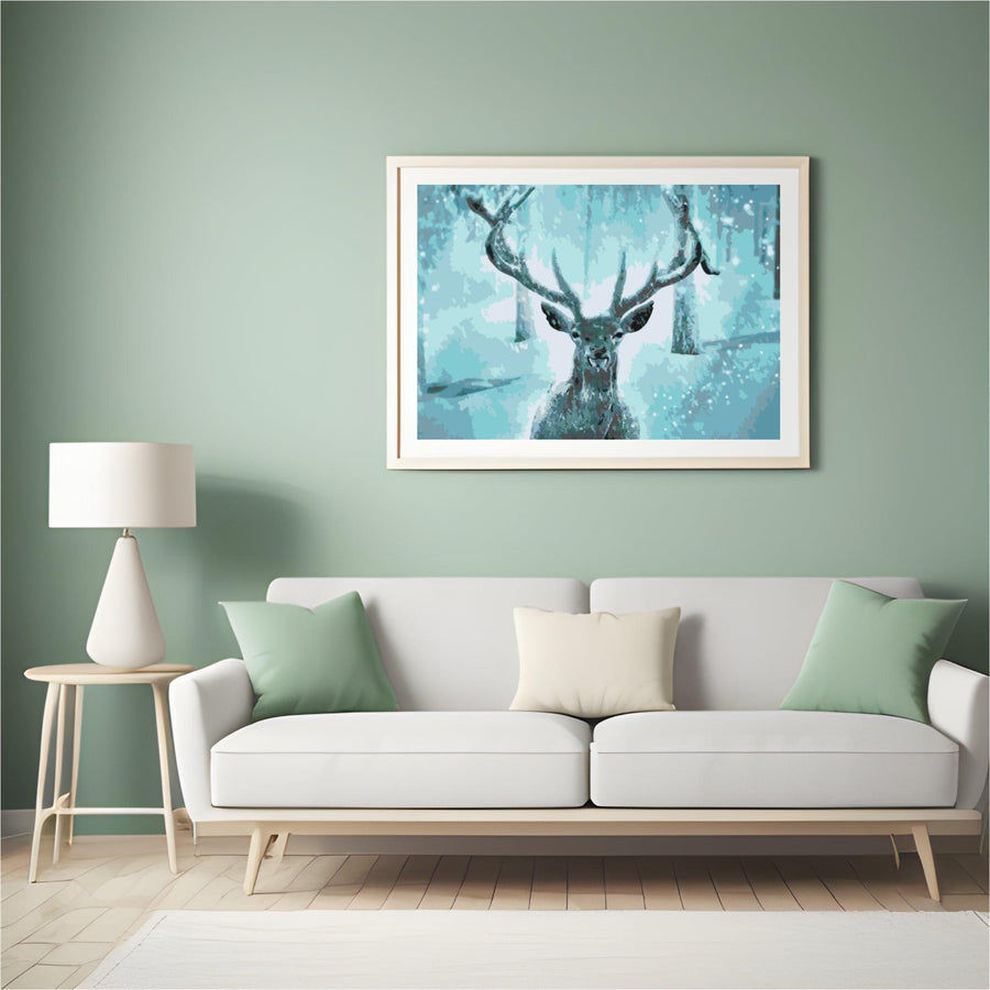 Diamond Painting - Het besneeuwde rendier - SEOS®