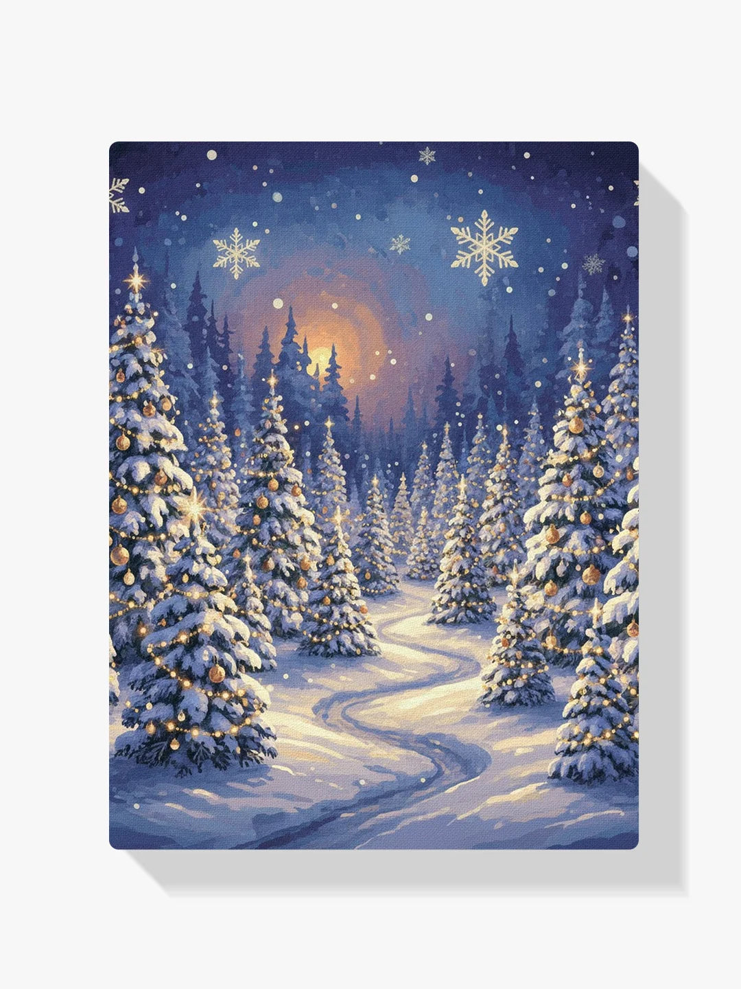 Diamond Painting - Het betoverde kerstbomenbos