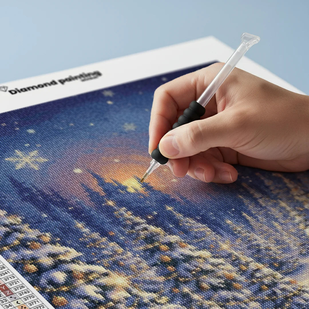 Diamond Painting - Het betoverde kerstbomenbos