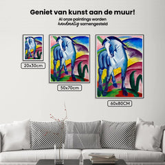 Diamond Painting - Het blauwe paard I Schilderij van Franz Marc