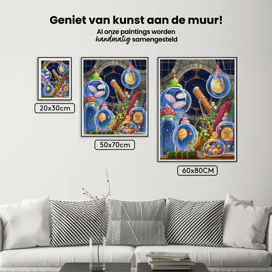 Diamond Painting - Het heelal in een pot
