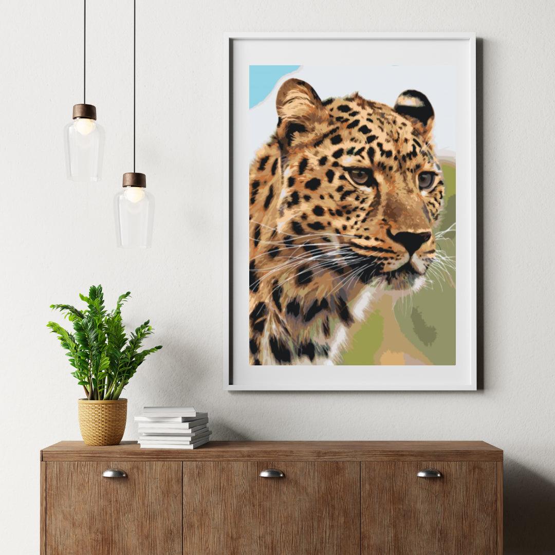 Diamond Painting - Het jachtzicht van een luipaard - SEOS®