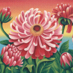 Mini Diamond Painting - Hittegolf bloei
