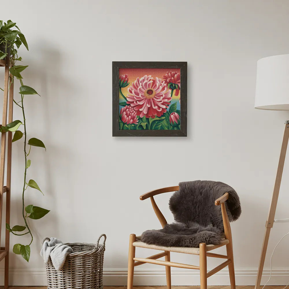 Mini Diamond Painting - Hittegolf bloei