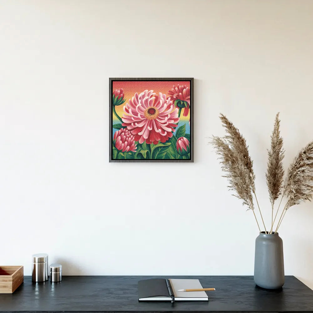 Mini Diamond Painting - Hittegolf bloei